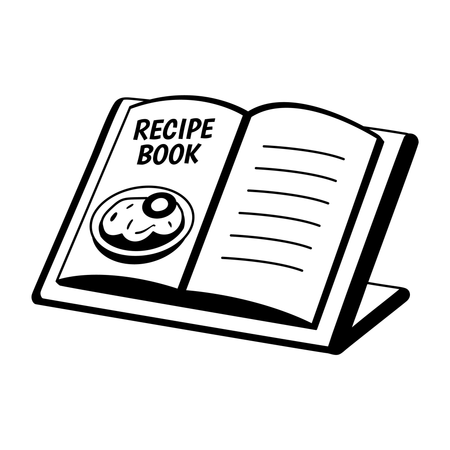 조리법 책  일러스트레이션