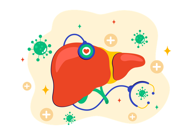 世界肝炎デー  イラスト