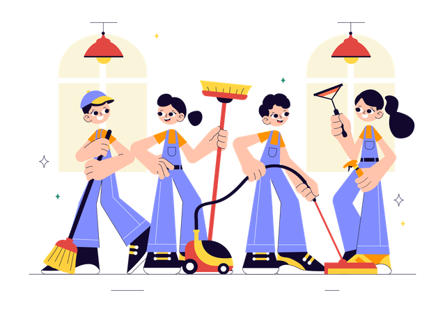 ホームクリーニングサービス  イラスト