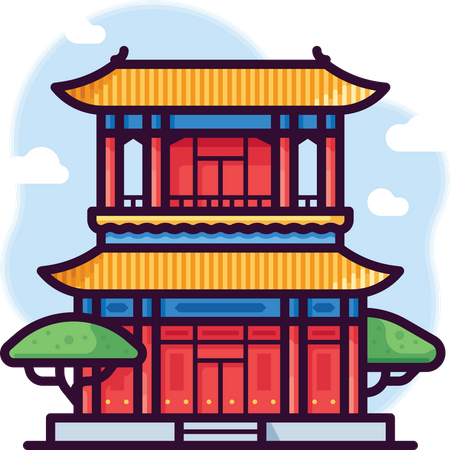 寺  イラスト