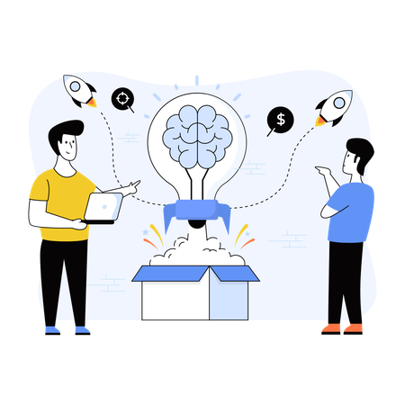 箱思考  イラスト