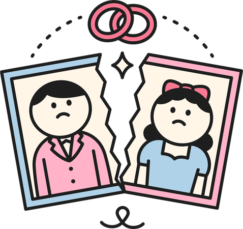 婚約破棄  イラスト