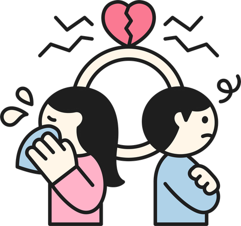 婚約を解消する  イラスト