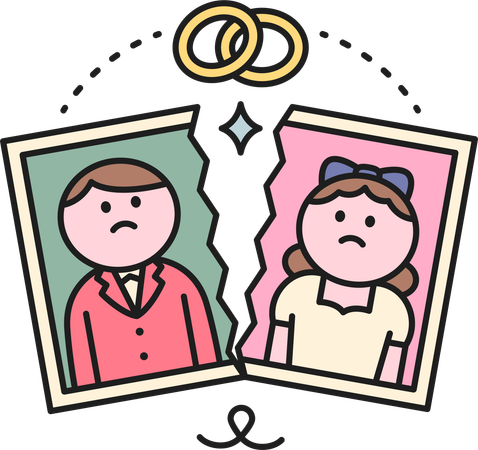 婚約破棄  イラスト