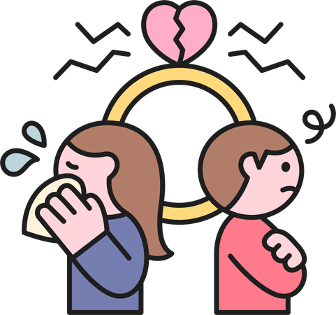 婚約を解消する  イラスト