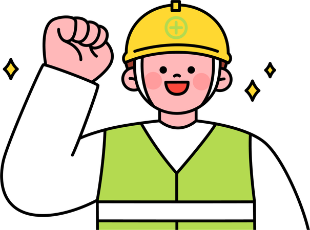 建設作業員  イラスト