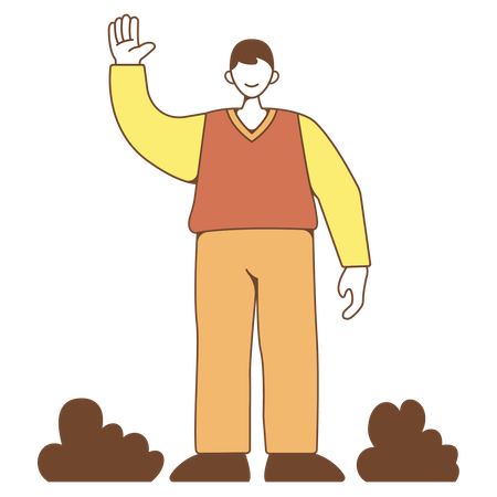 授業中に質問する生徒  イラスト