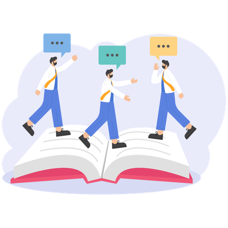 世界の本の読書  イラスト