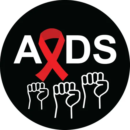 1 dicembre concetto di illustrazione della Giornata mondiale contro l'AIDS con nastro di sensibilizzazione sull'AIDS. Modello di poster o banner.  Illustration