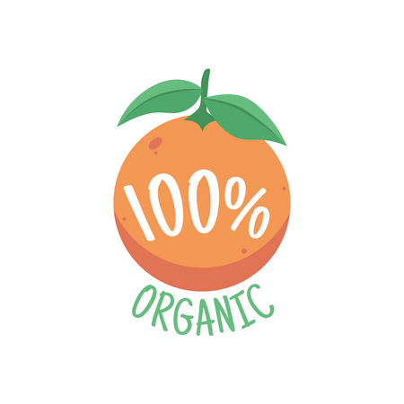 100% Organic  Illustration
