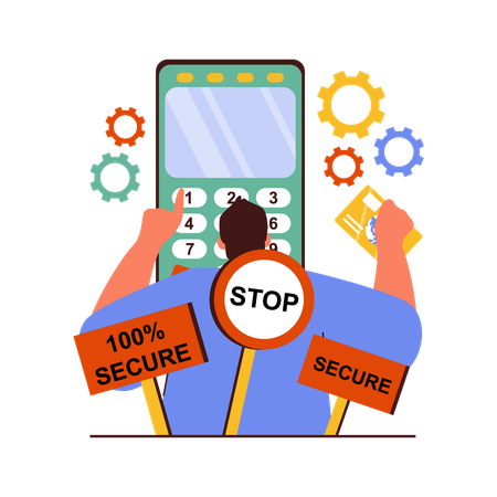 100 percentage Payment Security  Illustration