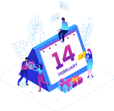 14 February - Valentines Illustration