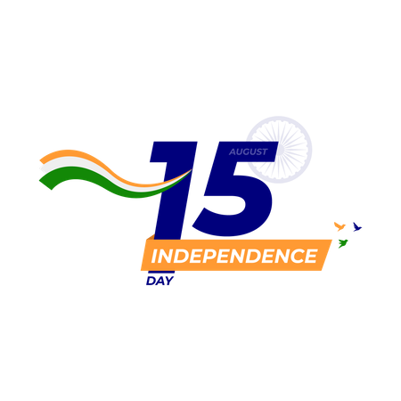 15 August Independence Day Of India  Illustration