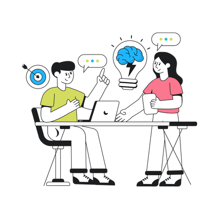 18. Brainstorming de Negócios  Ilustração