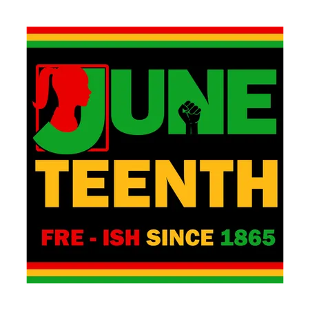 Juneteenth Day-Feier seit dem 19. Juni 1865  Illustration