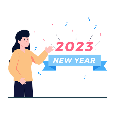 2023 New Year  Illustration