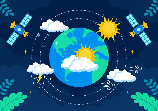 23. März Meteorologischer Tag  Illustration