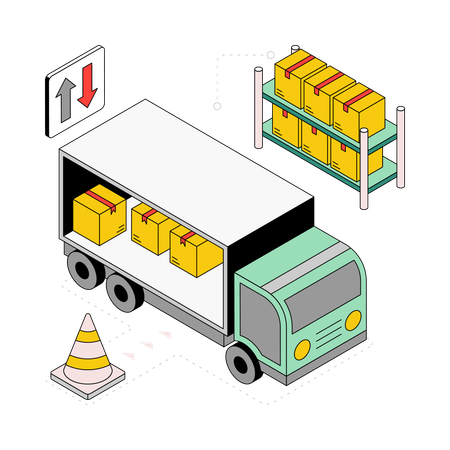 24 Hr Delivery Services  Illustration