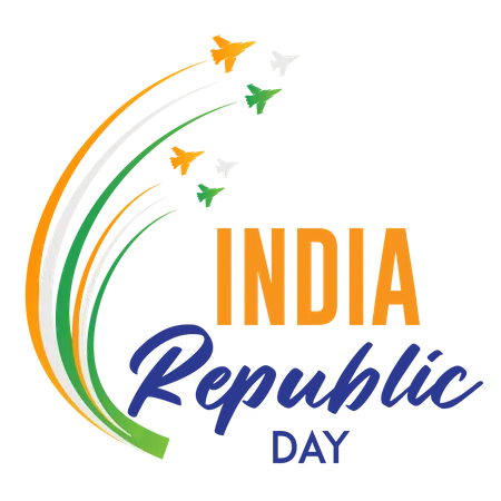 26 January India Republic day  Illustration