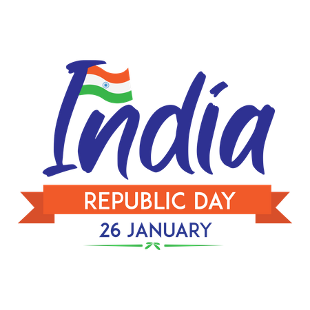 26 January India Republic day  Illustration