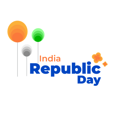 26 january  republic-day  Illustration