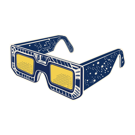 3d glasses  Illustration