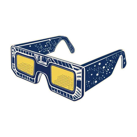 3d glasses  Illustration