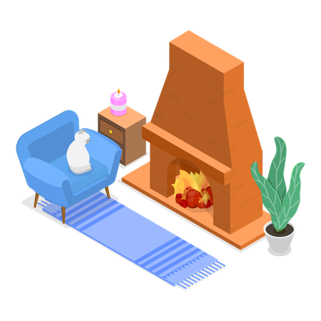 3D Isometric Flat Vector Illustration of Carpets. Item 3  Illustration