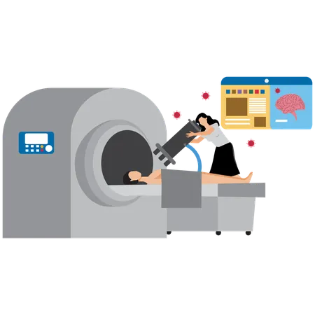 3D Medical Scan  Illustration