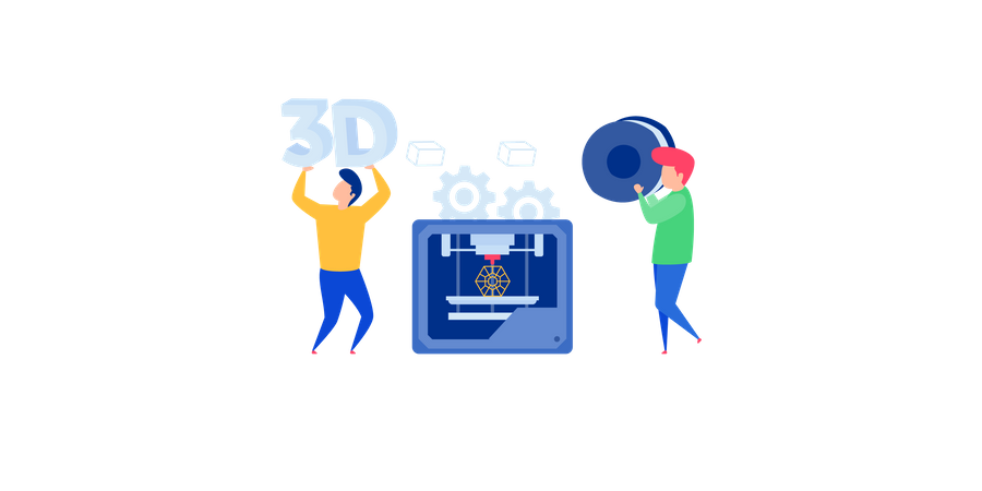 3d movie making  Illustration