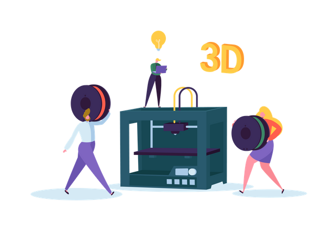3D Printing Illustration
