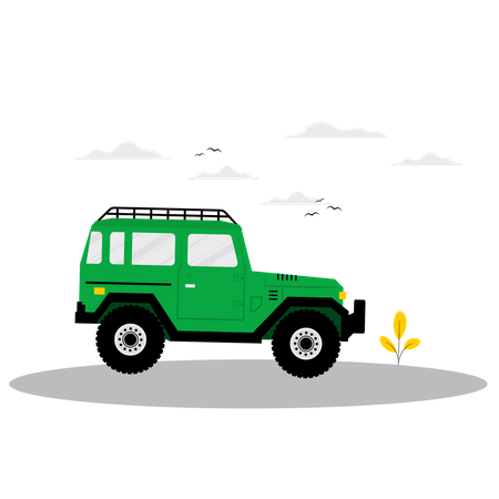 4 x 4 Truck  Illustration