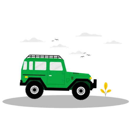 4 x 4 Truck  Illustration