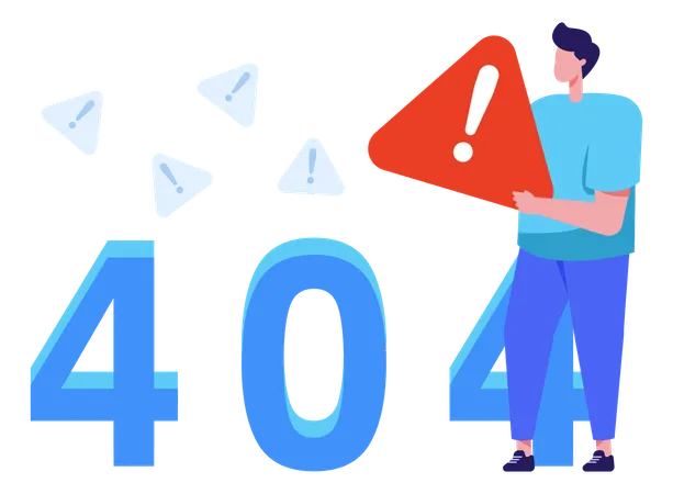 404 Alert  Illustration