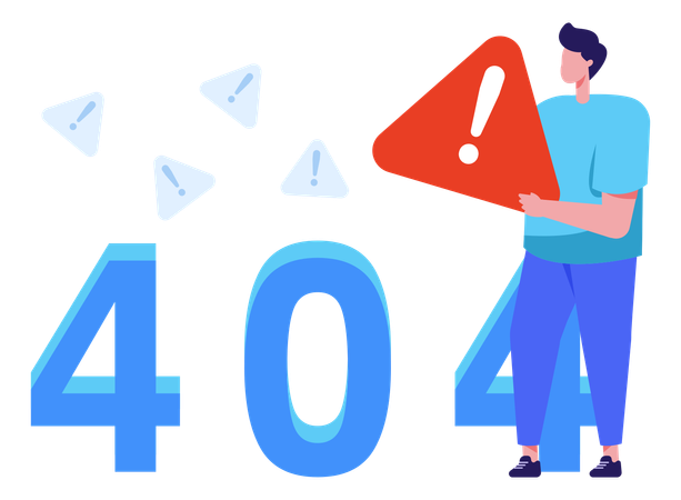 404 Alert  Illustration
