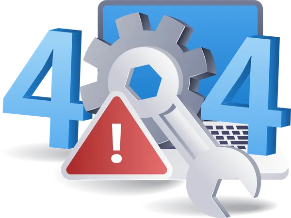 Avertissement d'erreur 404  Illustration