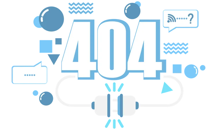 404 Connection Error  Illustration