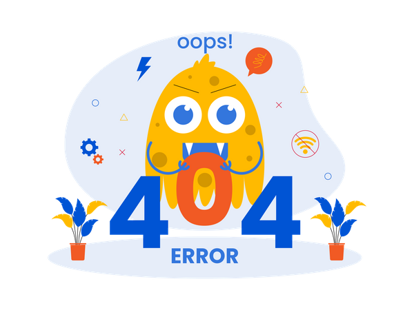 Erreur 404  Illustration