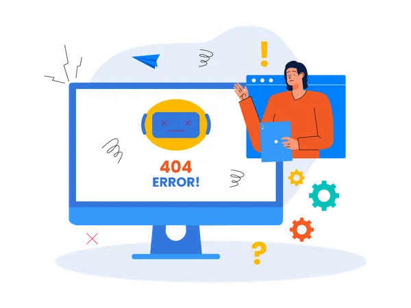 Erreur 404  Illustration