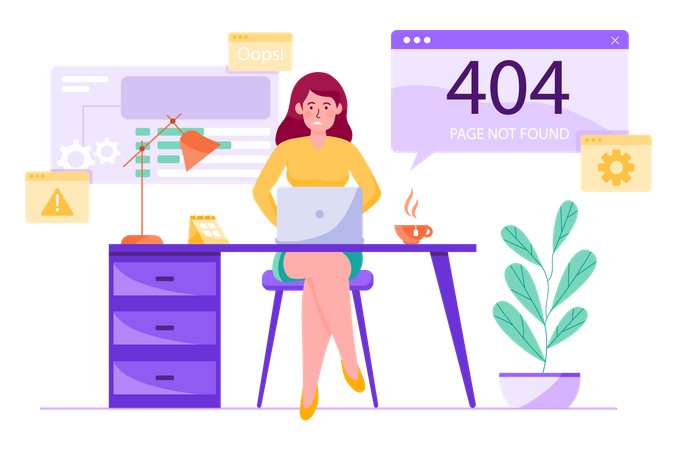 Erreur 404  Illustration