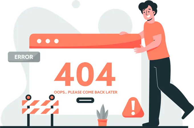 Erreur 404  Illustration