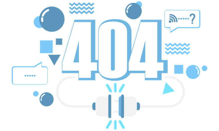 Erreur de connexion 404  Illustration