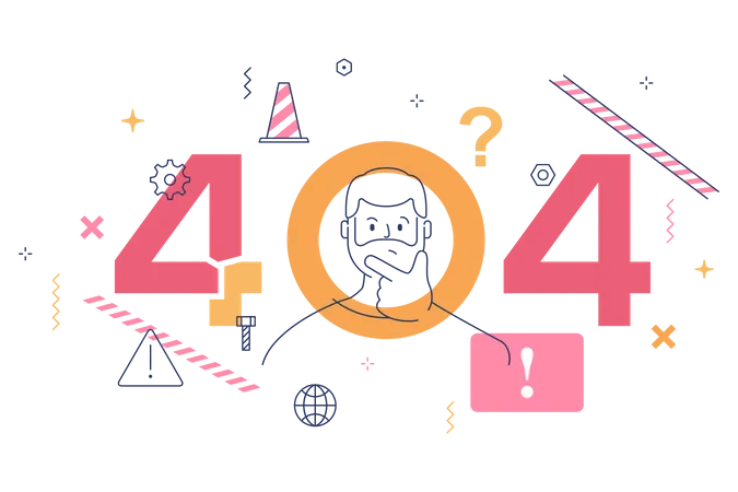 404 error  Illustration