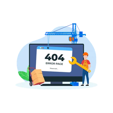404 error  Illustration