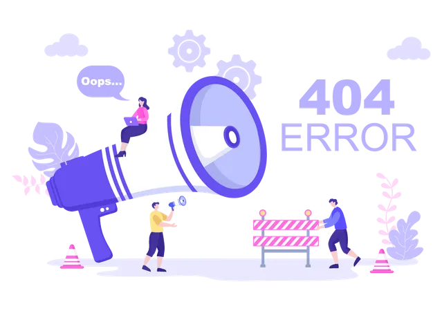 404 Error  Illustration