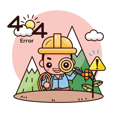 404 Error Illustration