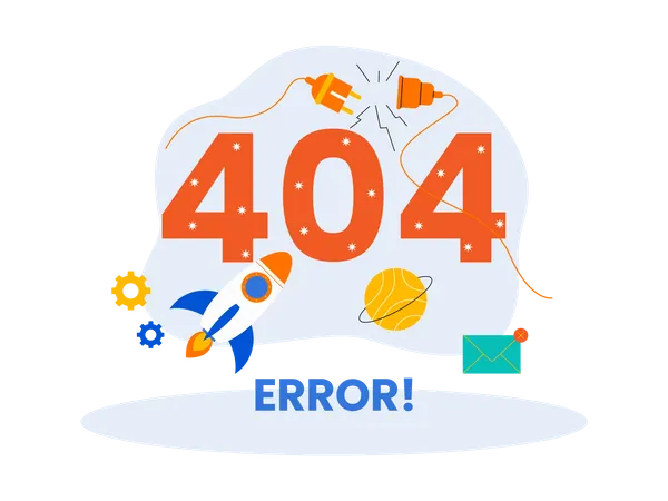 404 Error  Illustration