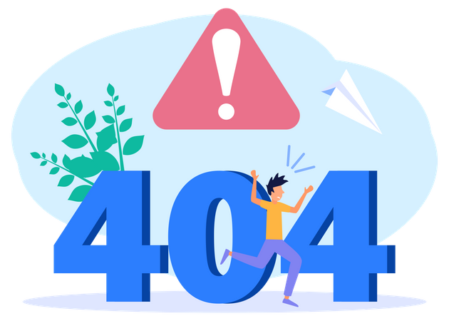 404 Error Alert Illustration
