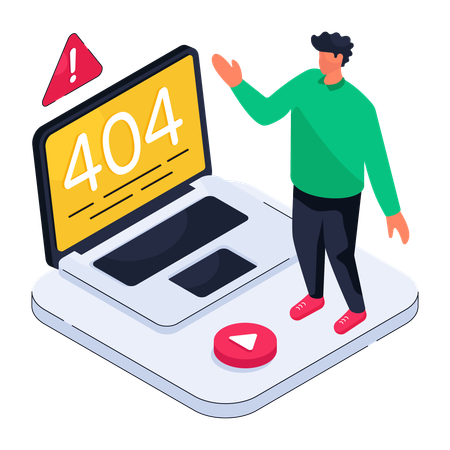 404 Error  Illustration