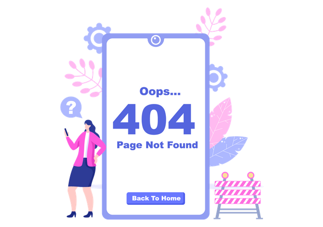 404 Error  Illustration